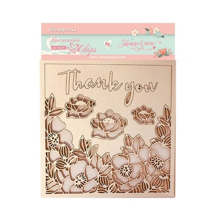 Decorative chips 14x14 Celebration thank you