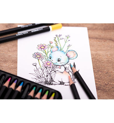 Pencils 12 Colors in Pastel Shades Essentials No. 01