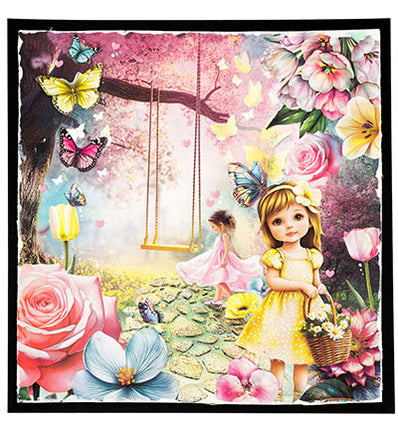SL Collage Paper Pad Fluttering Flowers Essentials no.375