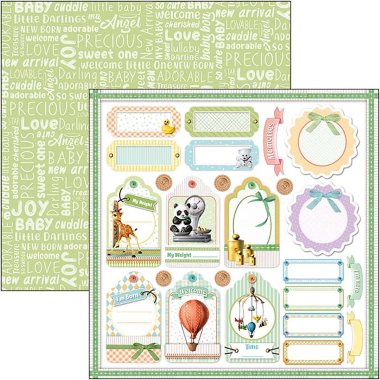 Height & Weight Paper Sheet 12"x12"