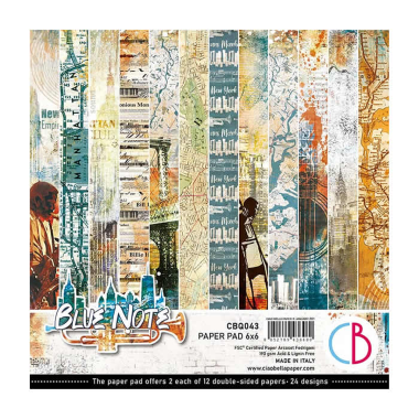 Blue Note Paper Pad 6"x6" 24/Pkg