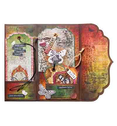 SL Clear Stickers Vintage Roses Grunge Collection 5 Meter no. 55
