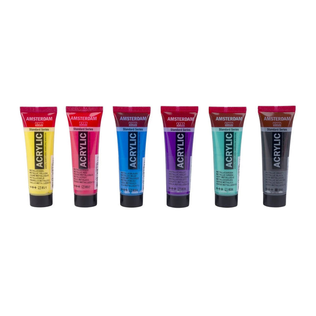 Amsterdam • Standard Series Acrylic Paint Colorful Metallic Set 6x20ml