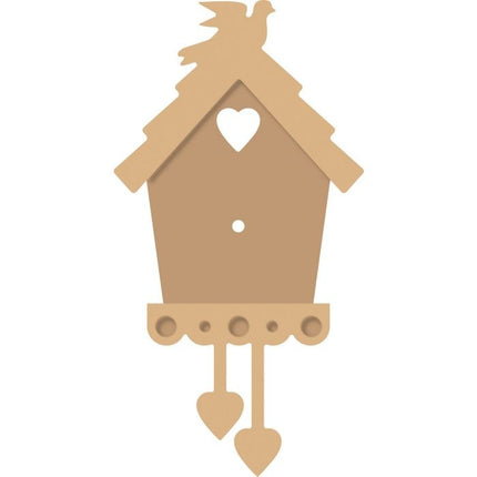Vaessen Creative • MDF Klok Birdhouse