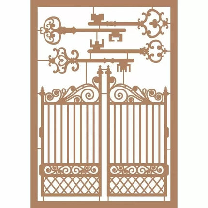 Vaessen Creative • Kraftliner Brown A5 Keys + Gate