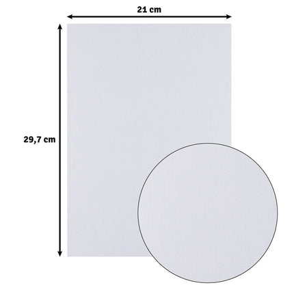 Florence • Linen Cardstock 250g A4 White 10x