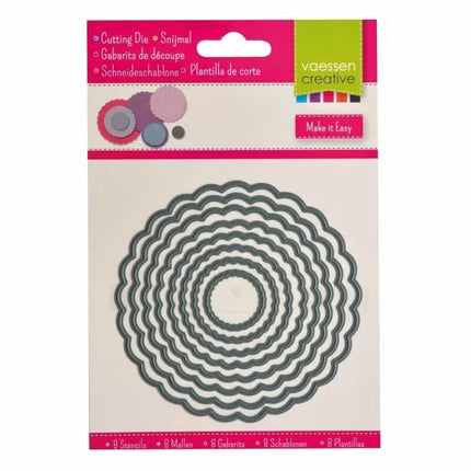 Vaessen Creative • Snijmal circles schulp