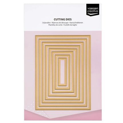 Vaessen Creative • Essentials Cutting Dies Rectangles Stitched