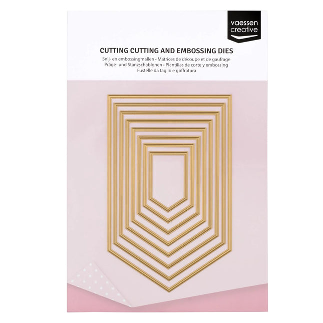 Vaessen Creative • Essentials Cutting and Embossing Dies Banner Swallowtail