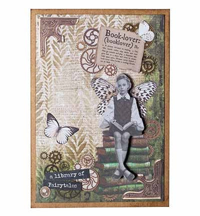 SL Clear Stickers Vintage Roses Grunge Collection 5 Meter no. 55