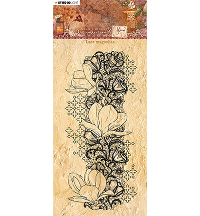 JMA Clear Stamp Lace magnolias Warm & Cozy 105x210mm nr.107