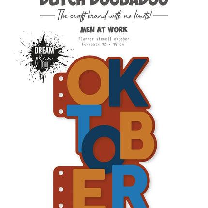 DDBD Planner Stencil October