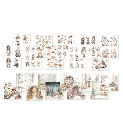 DDBD Collage Paperset Winter Wonderland