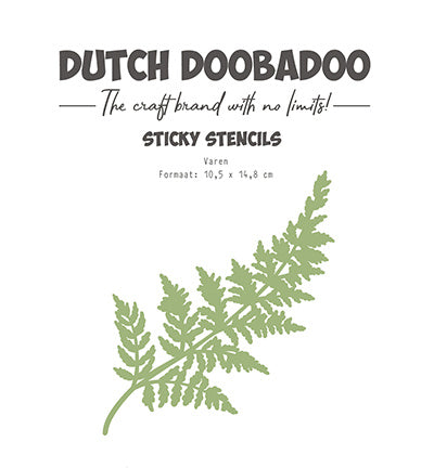 DDBD Dutch Sticker stencil A6 Fern
