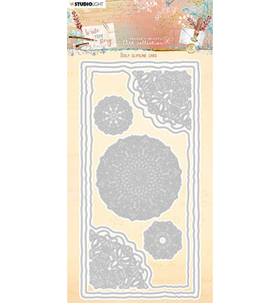 JMA Cutting Die Doily slimline card Write Your Story nr.200