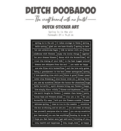 DDBD Dutch Sticker Happy Spring 2