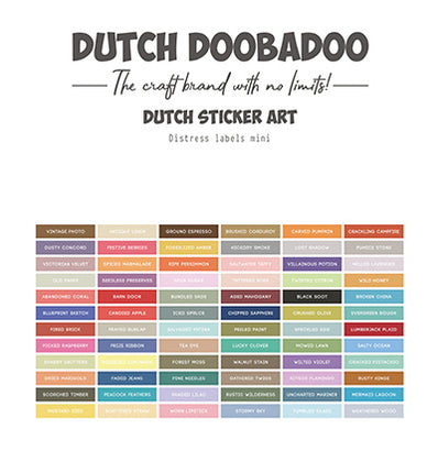 Sticker Mini Distress labels