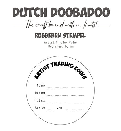 DDBD Rubber stamp ATC text