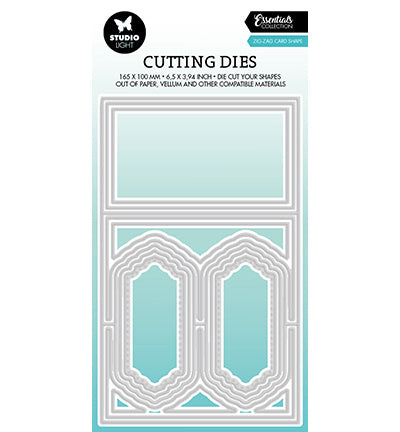 SL Cutting Dies Zig-zag card shape Essentials no.448