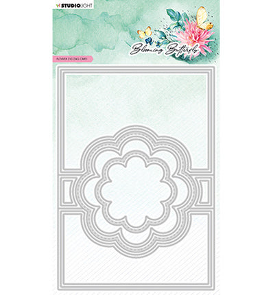 SL Cutting Die Flower zigzag card Blooming Butterﬂy nr.489