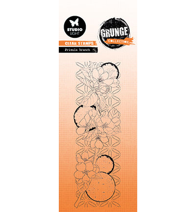 SL Clear Stamp Primula branch Grunge collection nr.393