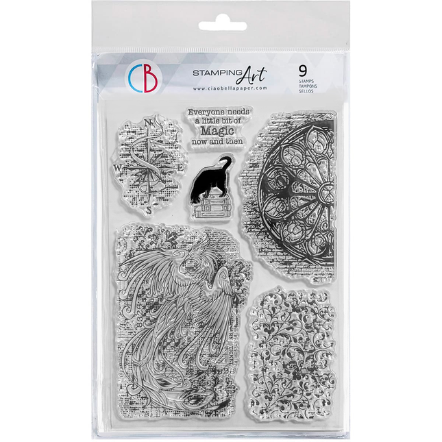CLEAR STAMP SET 6"X8" ENCHANTMENTS