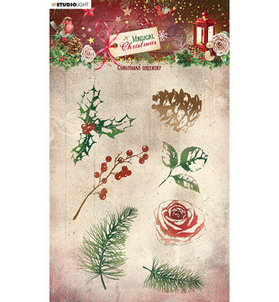 SL Clear Stamp Christmas greenery Magical Christmas nr.500