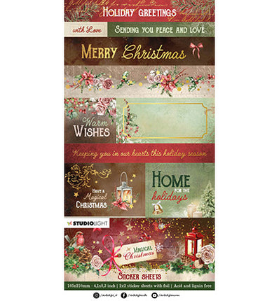 SL Sticker sheets 2x2 sheets Magical Christmas nr.13