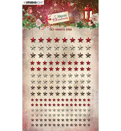 SL Self-adhesive Rhinestones Stars, 3 colors Magical Christmas nr.05