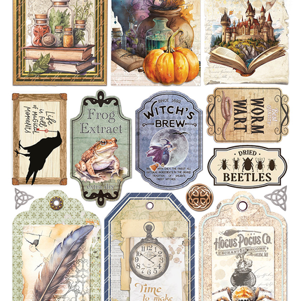 RICE PAPER A4 WIZARD ACADEMY LABELS