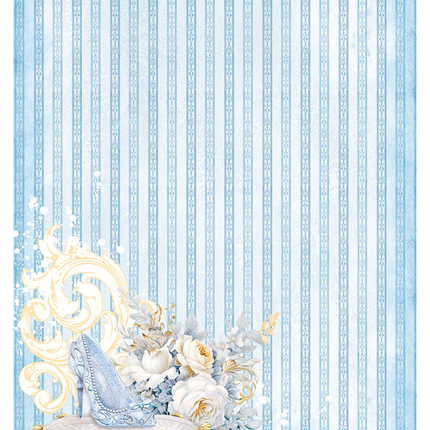RICE PAPER A4 GLASS SLIPPER ELEGANCE