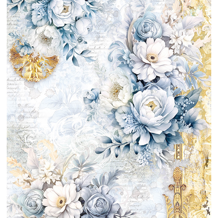 RICE PAPER A4 FLORAL ELEGANCE