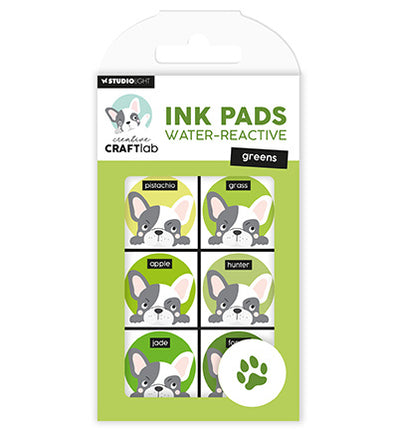 CCL Ink Pads Water-reactive greens Essentials nr.22