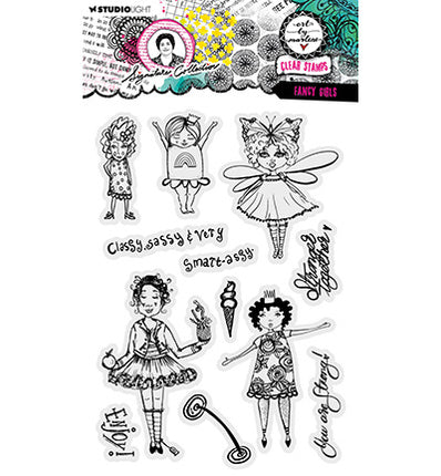 ABM Clear Stamp Fancy girls Signature Collection nr.638