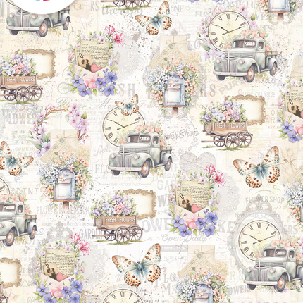 Vellum Flower Shop Paper Patterns A4 6/Pack