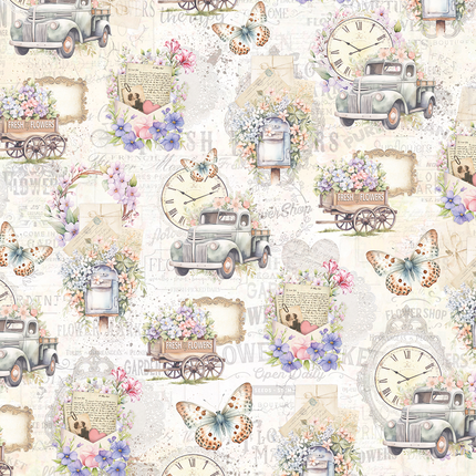 Vellum Flower Shop Paper Patterns A4 6/Pack