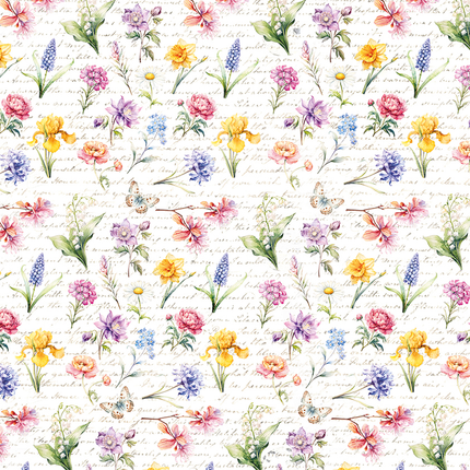Vellum Flower Shop Paper Patterns A4 6/Pack