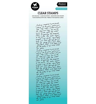 SL Clear Stamp Script Background Essentials no.618