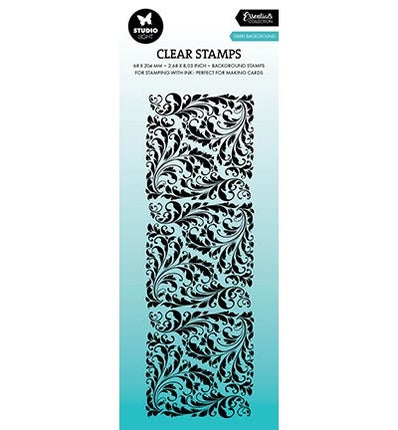 SL Clear Stamp Swirl background Essentials no.621