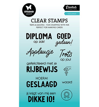 SL Clear stamp Passed Essentials no.642