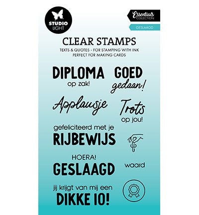 SL Clear stamp Passed Essentials no.642
