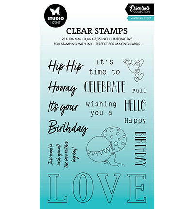 SL Clear stamp Waterfall effect Essentials no.635