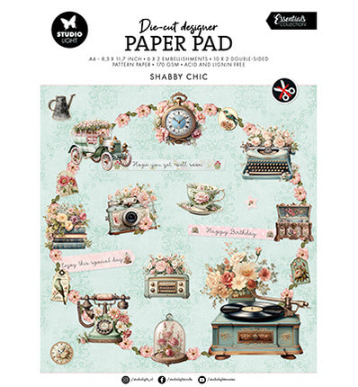 SL Die-cut Paper Pad Shabby chic Essentials no.169