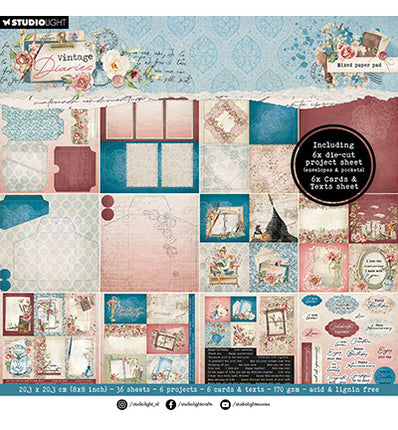 SL Mixed Paper Pad Envelopes, cards Vintage Diaries no.176