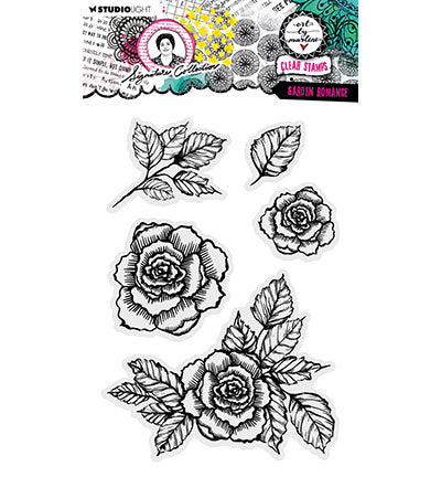 ABM Clear Stamp Garden romance Signature Collection no.647