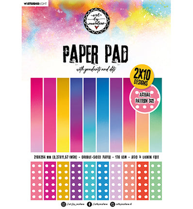 ABM Pattern Paper Pad Gradients and dots Essentials Collection no.160