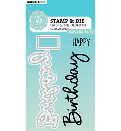 SL Stamp & Cutting Die Happy Birthday Sweet Stories No. 80