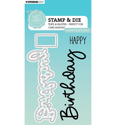 SL Stamp & Cutting Die Happy Birthday Sweet Stories No. 80