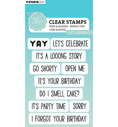 SL Clear Stamp Let's Celebrate Sweet Stories No. 661