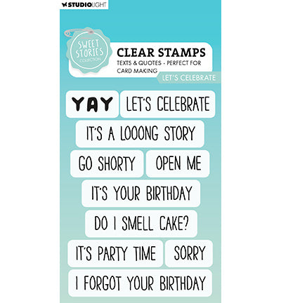 SL Clear Stamp Let's Celebrate Sweet Stories No. 661